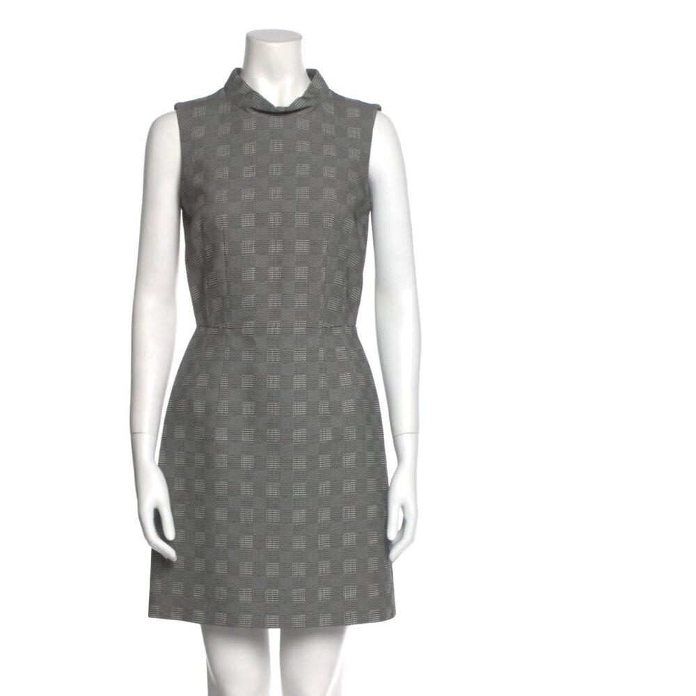 Alexander McQueen Plaid Print Mini Dress - Size 40(4)